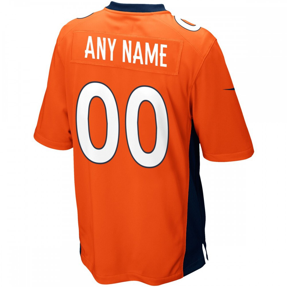 Denver Broncos Nike Custom Game Jersey - Orange-Profan Arena